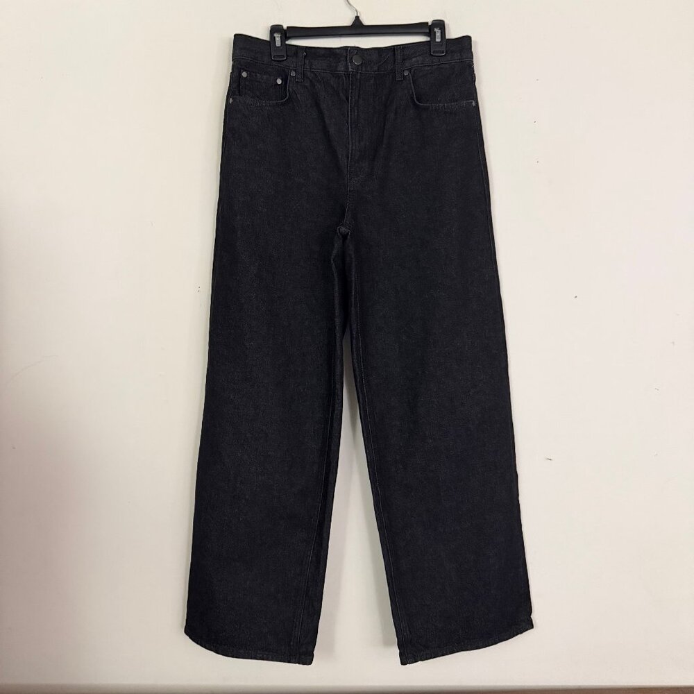 NEW ZARA Mid-Waist Loose-Fit Baggy Wide leg Jean 8 - Picture 7 of 15